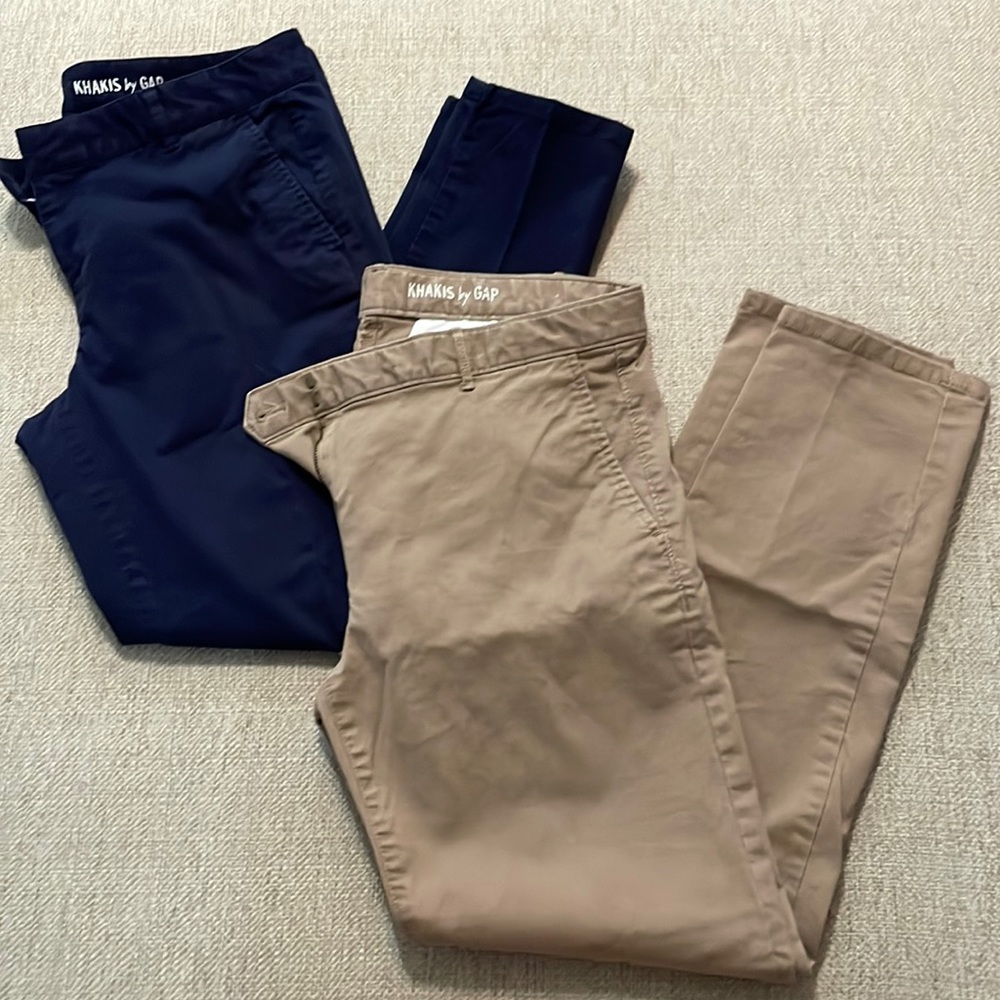 Gap Skinny Mini Khakis Size 8 Set of Two